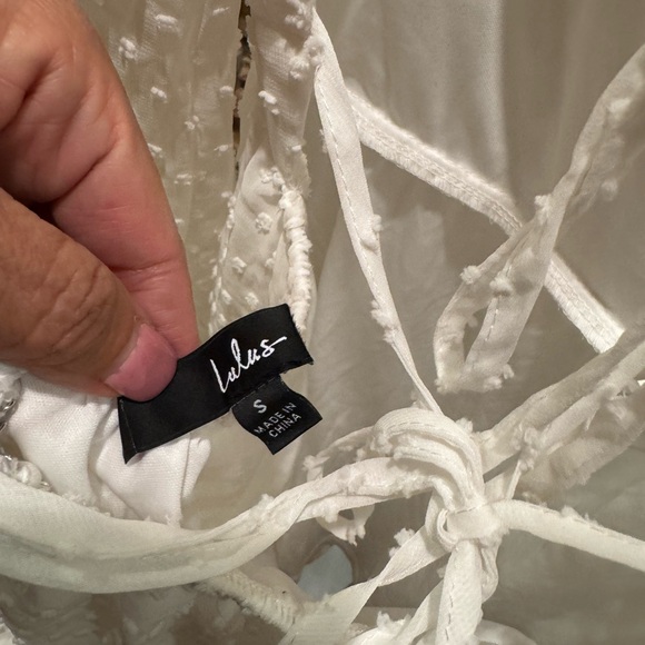 Lulu's Elegant White Long Sleeve Dress - Picture 7 of 7